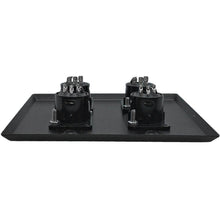 Load image into Gallery viewer, Black Stainless Steel Wall Plate - 2 Gang with 2 XLR Male and 2 XLR Female Connectors
