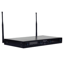 Load image into Gallery viewer, SA-U4HHLV5 - 4 Channel UHF Wireless Microphone System with 2 Handheld & 2 Lavalier Microphones - 1st Generation