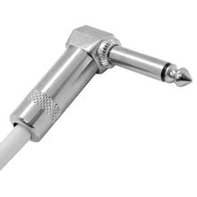 Load image into Gallery viewer, SAGC20R - 4 Pack of White 20 Foot Right Angle to Straight Guitar Cables