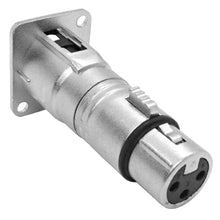 Load image into Gallery viewer, SAPT281MF - XLR Female to Male & XLR Male to Female Pass Through Feed Panel Mount Adapter Set