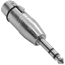 Load image into Gallery viewer, SAPT513 - 4 Pack of XLR Female to 1/4" TRS Stereo Male Cable Adapters - XLR-F to 6.3mm