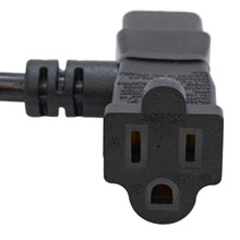 Load image into Gallery viewer, SAPT537 - 1 Foot IEC C13 to NEMA-5-15P Piggyback Pro Audio Power Cord