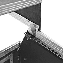 Load image into Gallery viewer, SATAC2x10 - Heavy Duty 2 Space ATA Rack Case with 10U DJ Mixer Top and Laptop Shelf