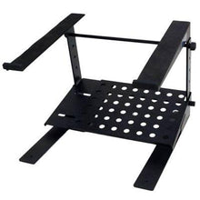 Load image into Gallery viewer, Laptop Computer Desk Top Mountable Stand with Shelf