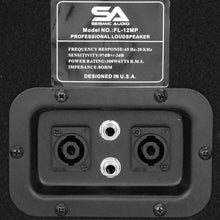 Load image into Gallery viewer, FL-12MP - Pair of Premium 12" PA Floor Monitors with Titanium Horns