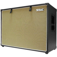 Load image into Gallery viewer, Luke-2x12TR - Traditional Empty Dual 12" Guitar Cabinet - Black Tolex/Wheat Cloth Grill