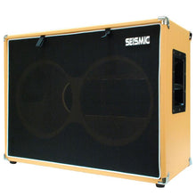 Load image into Gallery viewer, Luke-2x12TR - Traditional Empty Dual 12" Guitar Cabinet - Orange Tolex/Black Cloth Grill