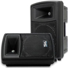 Load image into Gallery viewer, Pair of 10" PA DJ Molded Speakers and Stands