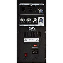 Load image into Gallery viewer, SA-10MT-PW - Pair of Powered 2-Way 10" Floor / Stage Monitors Wedge Style with Titanium Horns