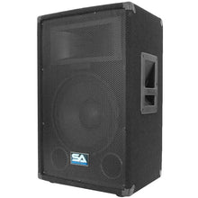 Load image into Gallery viewer, Pair of 12" PA Speakers with two Tripod Speaker Stands