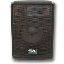 Load image into Gallery viewer, Pair of 10" PA Speakers with two tripod speaker stands