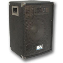 Load image into Gallery viewer, Pair of 10" PA Speakers with two tripod speaker stands