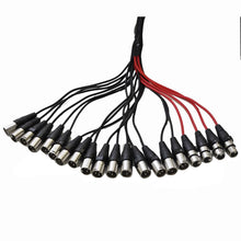 Load image into Gallery viewer, SACB-16x4x100 - 16 Channel XLR Low Profile Snake Cable - 100 Feet