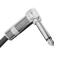 Load image into Gallery viewer, 4 Pack of Green 20 Foot Right Angle to Straight Guitar Cables