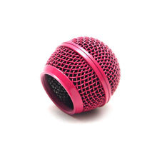 Load image into Gallery viewer, Replacement Steel Mesh Microphone Grill Head - Pink (2 Pack)