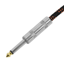 Load image into Gallery viewer, SAGCSBR-18-3Pack - 18' Black & Red Woven Guitar/Instrument Cable (3 Pack)