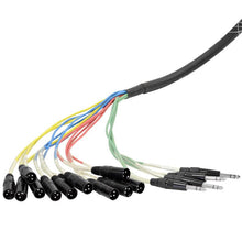 Load image into Gallery viewer, SAJT-12x4x50 - 12 Channel XLR 50' Snake Cable (TRS Returns)