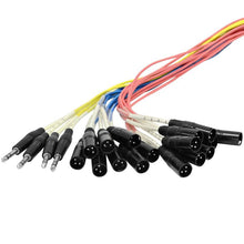 Load image into Gallery viewer, SAJT-16x4x100 - 16 Channel XLR 100' Snake Cable (TRS Returns)