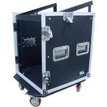 Load image into Gallery viewer, 12 Space Rack Case with Slant Mixer Top