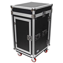 Load image into Gallery viewer, 12 Space Rack Case with Slant Mixer Top