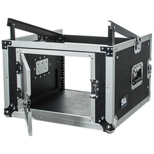 Load image into Gallery viewer, 6 Space Rack Case with Slant Mixer Top