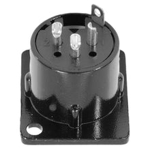 Load image into Gallery viewer, SAPT214 - XLR Male Panel Mount Connector - Black Metal Housing