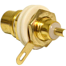 Load image into Gallery viewer, SAPT230 - RCA Gold Plated Chassis Mount Connector - White (2 Pack)