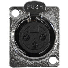 Load image into Gallery viewer, SAPT239 - XLR Female Nickel Panel Mount Connectors