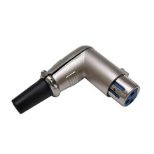 Load image into Gallery viewer, SAPT303-304 - 8 Pack of Right Angle 3 Pin XLR Male Connectors (4 Male & 4 Female)