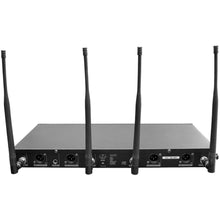 Load image into Gallery viewer, SA-U4HHLV5-2 - 4 Channel UHF Wireless Microphone System with 2 Handheld &amp; 2 Headset Microphones
