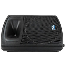 Load image into Gallery viewer, Pair of Powered Outdoor 15&quot; PA DJ Molded Speakers with Speaker Stands &amp; XLR Cables
