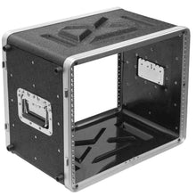 Load image into Gallery viewer, SALWR8M - Lightweight 8 Space Mid-Size ABS Rack Case - 8U PA DJ Medium Depth Rack Case
