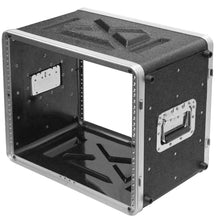 Load image into Gallery viewer, SALWR8M - Lightweight 8 Space Mid-Size ABS Rack Case - 8U PA DJ Medium Depth Rack Case
