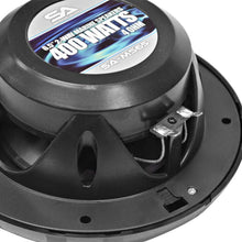 Load image into Gallery viewer, SA-MS65B - Pair of 400 Watt 6.5 Inch 2-Way Waterproof Boat/Marine Speakers - 800 Watts Total

