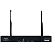 Load image into Gallery viewer, SA-U2HHLV2 - 2 Channel UHF Wireless Microphone System with 1 Handheld &amp; 1 Lavalier Microphone - 1st Generation
