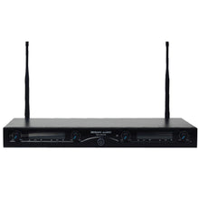 Load image into Gallery viewer, SA-U4HHLV5 - 4 Channel UHF Wireless Microphone System with 2 Handheld &amp; 2 Lavalier Microphones - 1st Generation
