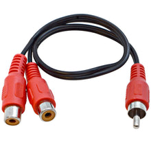 Load image into Gallery viewer, SA-Y35 - 1 Foot 3 RCA Male to 6 RCA Female Jack AV Splitter Adapter Cable
