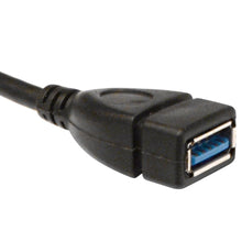 Load image into Gallery viewer, SAPT505- 10 Inch USB 3.0 Extension Cable - Type A Right Angle Male to Straight Female
