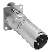 Load image into Gallery viewer, SAPT281MF - XLR Female to Male &amp; XLR Male to Female Pass Through Feed Panel Mount Adapter Set
