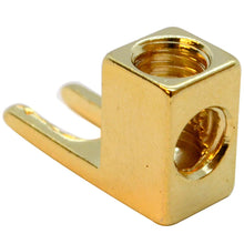 Load image into Gallery viewer, SAPT515 - 4 Pack of Gold Plated Banana to Spade Speaker Cable Connectors
