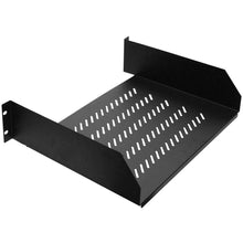 Load image into Gallery viewer, SARCS-02 - 2 Space Vented Rack Case Shelf - 2U Server Mount Network Shelf
