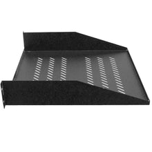 Load image into Gallery viewer, SARCS-06 - 2 Space Vented Rack Case Shelf - 18 Inch Deep 2U Server Mount Network Shelf
