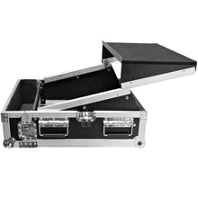 Load image into Gallery viewer, SATAC2x10 - Heavy Duty 2 Space ATA Rack Case with 10U DJ Mixer Top and Laptop Shelf
