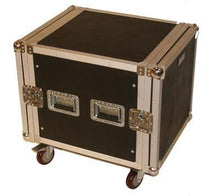Load image into Gallery viewer, 10 Space Rack Case with Casters and 2 Space Drawer
