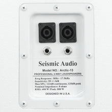 Load image into Gallery viewer, Arctic 15 - Pair of Premium White 15&quot; Loudspeakers or Monitors - Church Series
