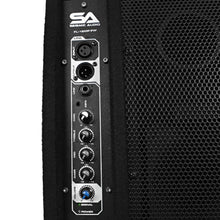 Load image into Gallery viewer, FL-12MP-PW - Pair of Premium Powered 2-Way 12&quot; PA Floor Monitors with Titanium Horns
