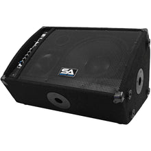 Load image into Gallery viewer, FL-12MP-PW - Pair of Premium Powered 2-Way 12&quot; PA Floor Monitors with Titanium Horns
