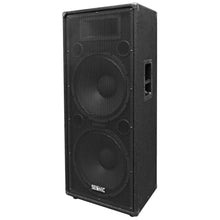 Load image into Gallery viewer, FL-155PC - Dual Premium 15&quot; PA/DJ Speaker Cabinet with Titanium Horn - Wheel Kit and Rear Handle
