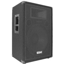 Load image into Gallery viewer, Pair of Premium 15&quot; PA Speakers with two tripod speaker stands
