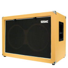 Load image into Gallery viewer, Luke-2x12C - Contemporary Empty Dual 12&quot; Guitar Cabinet - Orange Tolex/Black Cloth Grill
